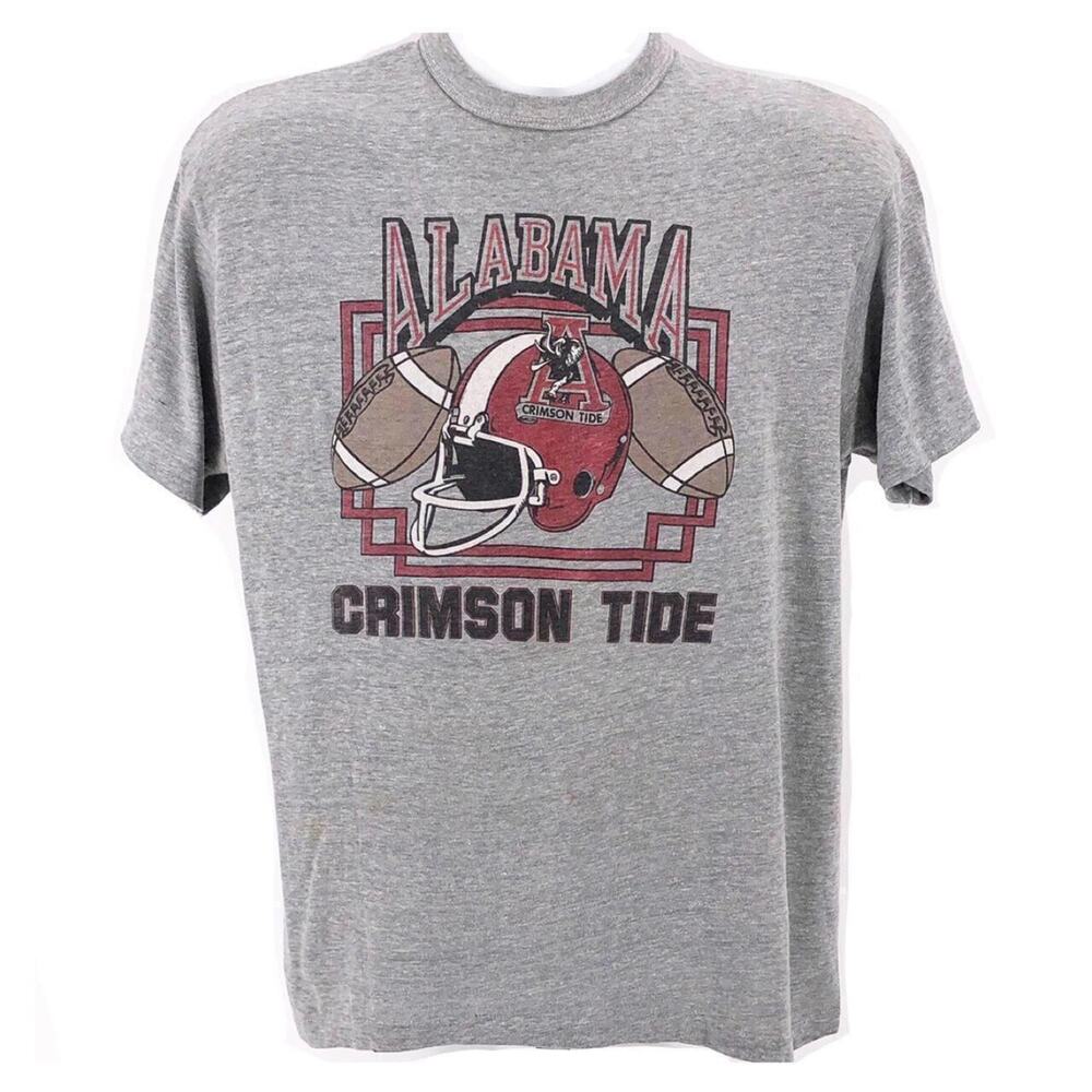 70s Alabama Crimson Tide graphic tshirt 1970s vintage